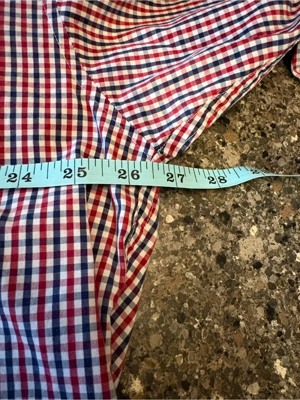 J. Crew Men's Red & Blue Gingham Button-Down Shirt